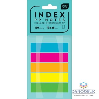 Interdruk Zakładki indeksujące 150k [mm:] 12x45 Interdruk (IZAKINDPP)