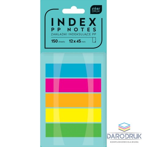 Interdruk Zakładki indeksujące 150k [mm:] 12x45 Interdruk (IZAKINDPP)
