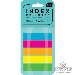 Interdruk Zakładki indeksujące 150k [mm:] 12x45 Interdruk (IZAKINDPP)