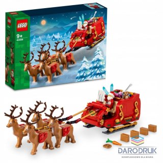 Lego Klocki konstrukcyjne Merchandise Sanie Świętego Mikołaja Lego (40499)