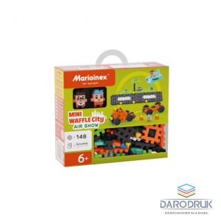Marioinex Klocki konstrukcyjne Mini Waffle City 148 elementów Pokaz lotniczy Marioinex
