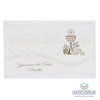 Merigraf Zaproszenie Elegance Komunia Babcia i dziadek Merigraf (5902221808258)