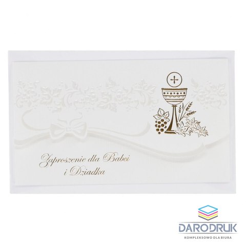 Merigraf Zaproszenie Elegance Komunia Babcia i dziadek Merigraf (5902221808258)