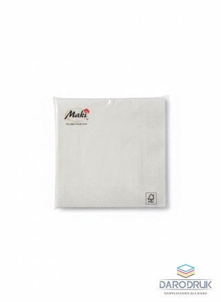 Pol-mak Serwetki Maki srebrny bibuła [mm:] 400x400 Pol-mak (DS_OG_005500)