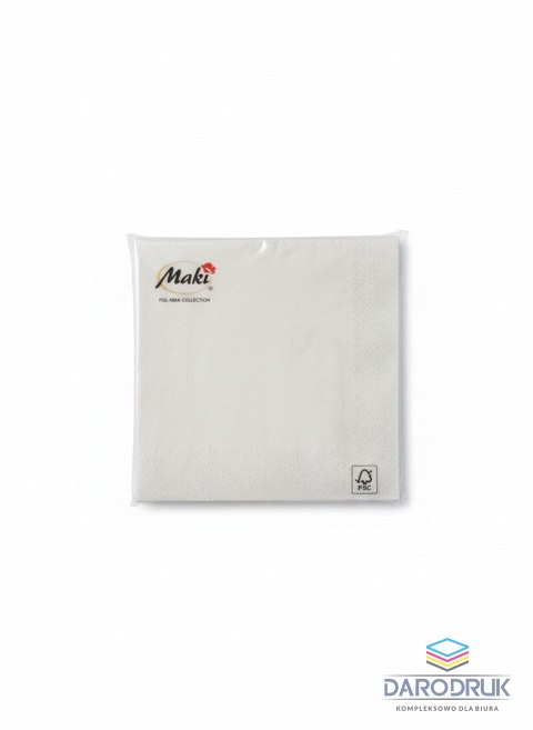 Pol-mak Serwetki Maki srebrny bibuła [mm:] 400x400 Pol-mak (DS_OG_005500)