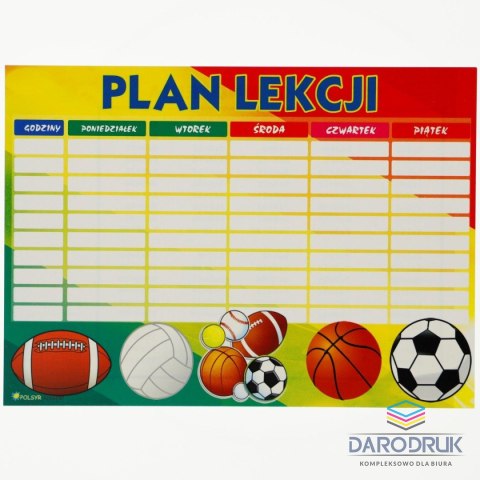 Polsyr Plan lekcji A5 Polsyr
