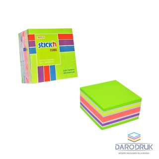 Stick'n Notes samoprzylepny (karteczki) neon mix 400k [mm:] 76x76 Stick'n (21537)