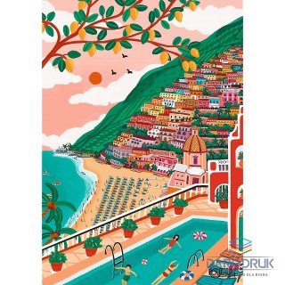 Trefl Puzzle The Art of Colour Premium Plus Positano, Włochy 1000 el. Trefl (10895)