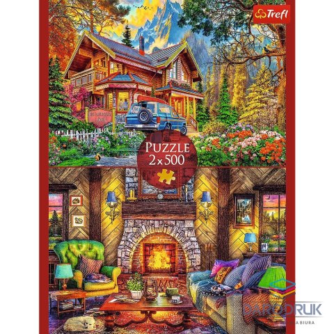Trefl Puzzle Wycieczka w góry 2x500 el. Trefl (37534)