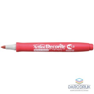 Artline Marker permanentny metaliczny decorite wkład czerwony 1,0mm pędzelek końcówka Artline (AR-033 2 8)