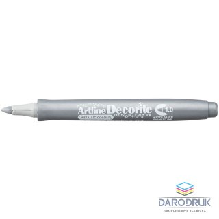 Artline Marker permanentny metaliczny decorite wkład srebrny 1,0mm pędzelek końcówka Artline (AR-033 9 8)