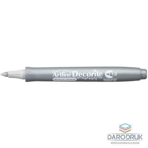 Artline Marker permanentny metaliczny decorite wkład srebrny 1,0mm pędzelek końcówka Artline (AR-033 9 8)