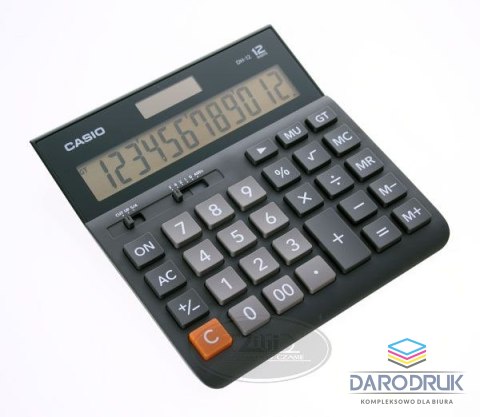 Casio Kalkulator na biurko dh-12 Casio (DH-12BK-S)