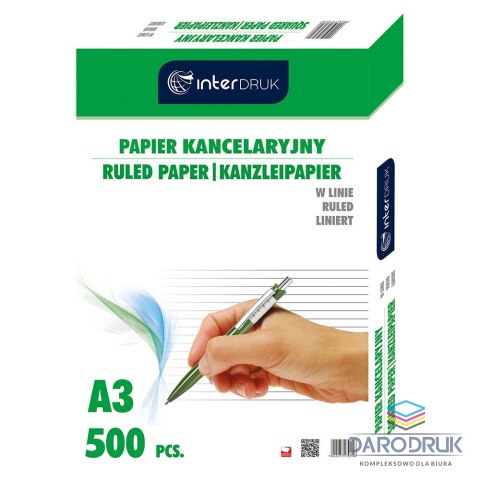 Interdruk Papier kancelaryjny A3 linia [mm:] 297x420 Interdruk (PAKAL)