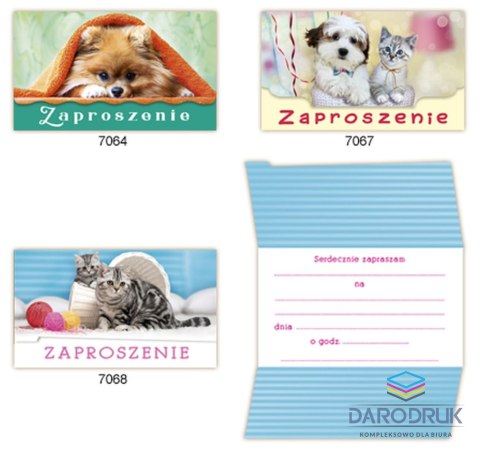 Merigraf Zaproszenie Duże Zoo Merigraf