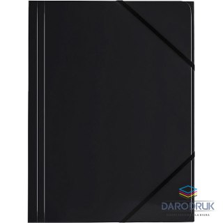 Tetis Teczka kartonowa na gumkę A4 czarny 350g [mm:] 320x240 Tetis (BT600-V)