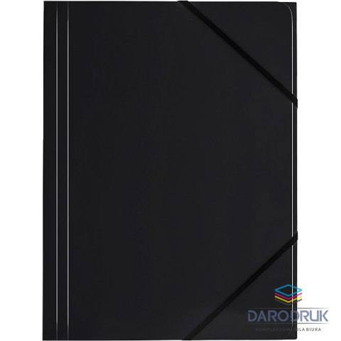 Tetis Teczka kartonowa na gumkę A4 czarny 350g [mm:] 320x240 Tetis (BT600-V)