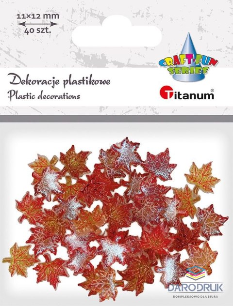 Titanum Ozdoba akrylowa Craft-Fun Series liście Titanum (25HH002)