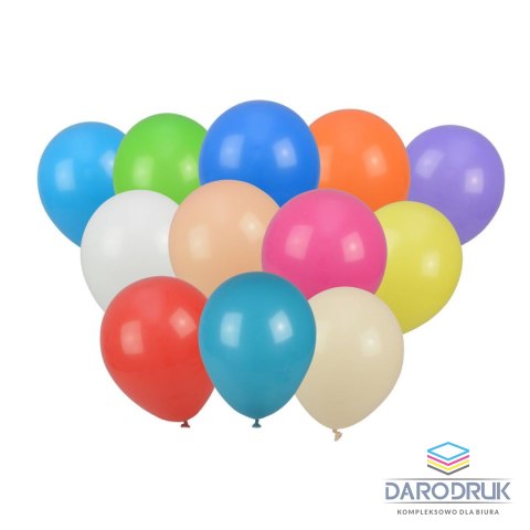 Arpex Balon gumowy pastelowe duże (6 szt.) mix 300mm Arpex (KB0026)