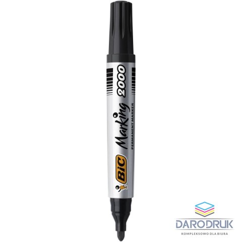 Bic Marker permanentny Marking 2000 wkład czarny 1,5mm okrągła końcówka Bic (8209153)