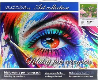 Flamingo Line Zestaw kreatywny Malowanie po numerach 40x50cm Koliber Flamingo Line (FSY213)