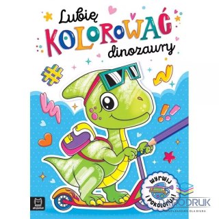 Książka dla dzieci LUBIĘ KOLOROWAĆ DINOZAURY