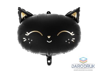 Partydeco Balon foliowy Kotek, 48x36cm, czarny 14cal Partydeco (FB84)