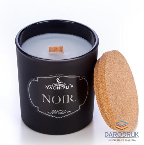 Pavoncella Świeczka ozdobna Noir czarna 135g Pavoncella (5905711530028)
