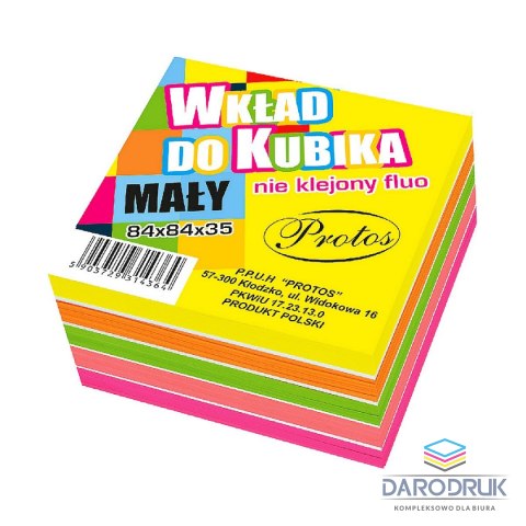 Protos Kostka papierowa mix [mm:] 84x84x 35 Protos