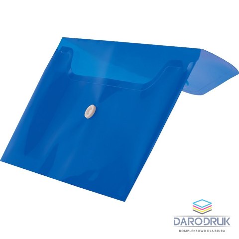 Tetis Teczka plastikowa na zatrzask koperta pp DL niebieski 140 mic. [mm:] 110x220 Tetis (BT612-N)