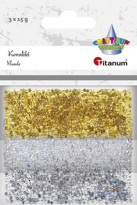 Titanum Koraliki kreatywne Craft-Fun Series 3 kolory Titanum