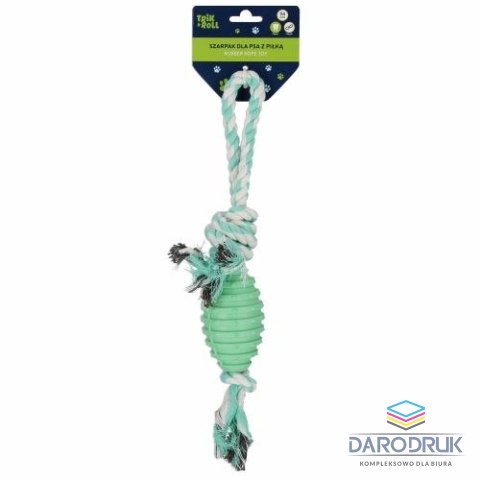 Trik Roll Gadżet Zabawka dla psa Szarpak 34 cm z piłką Trik Roll (560702)