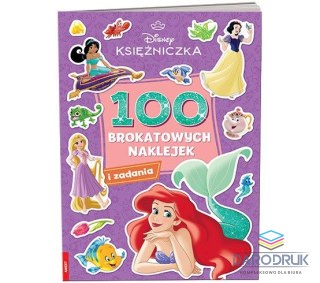 Ameet Książka dla dzieci Disney Księżniczka. 100 brokatowych naklejek Ameet (NB 9108)