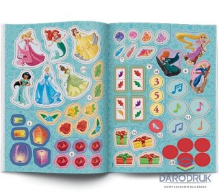 Ameet Książka dla dzieci Disney Księżniczka. 100 brokatowych naklejek Ameet (NB 9108)