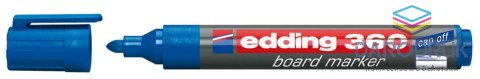 Edding Marker suchościeralny 360 wkład niebieski 1,5-3,00mm okrągła końcówka Edding