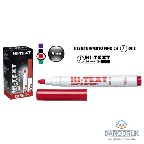 Fibracolor Marker suchościeralny wkład czerwony 0,6mm okrągła końcówka Fibracolor