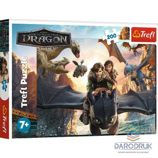 Trefl Puzzle Szczerbatek i przyjaciele 200 el. Trefl (13348)