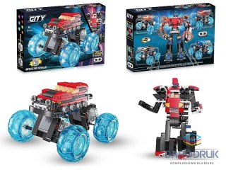 Adar Klocki konstrukcyjne auto-robot, od 158 do 191 części, światło Adar (616295)