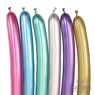 Arpex Balon do modelowania efekt chromu mix 10 szt Arpex (KB5135)