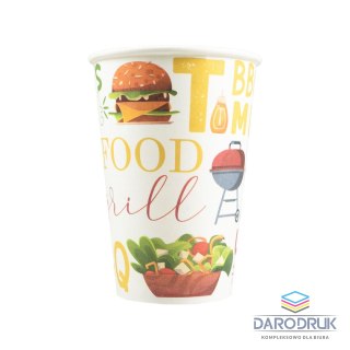 Arpex Kubek jednorazowy Grill Time papier 200ml Arpex (DC0420)
