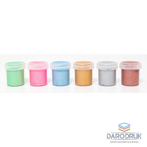 Astra Farby plakatowe dekoracyjne o połysku perłowym kolor: mix 20ml 6 kolor. Astra (301124004)
