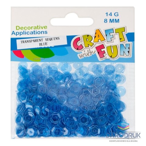 Craft with Fun Cekiny niebieskie 8g Craft with Fun (439327)