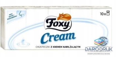 Foxy Chusteczki higieniczne CREAM 10 szt Foxy