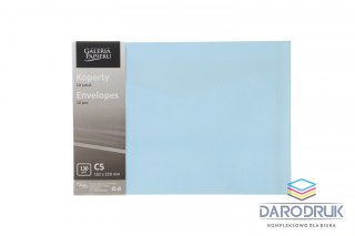 Galeria Papieru Koperta C5 gładki niebieski niebieska Galeria Papieru (280628) 10 sztuk