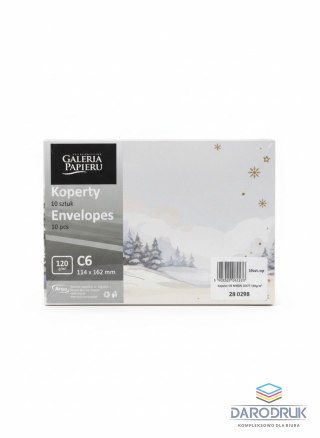 Galeria Papieru Koperta C6 magia zimy Galeria Papieru (280298) 10 sztuk
