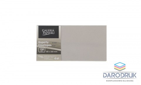 Galeria Papieru Koperta pearl jasnosrebrny k srebrna [mm:] 80x160 Galeria Papieru (280495) 10 sztuk