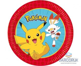 Godan Talerz jednorazowy Pokemon papier śr. 230mm 8 szt Godan (98391)