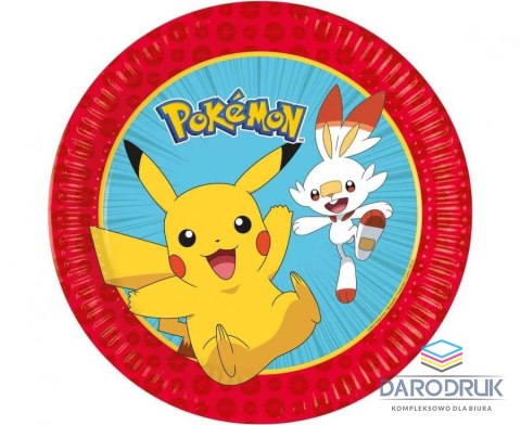Godan Talerz jednorazowy Pokemon papier śr. 230mm 8 szt Godan (98391)
