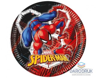 Godan Talerz jednorazowy Spiderman papier śr. 200mm 8 szt Godan (97314)