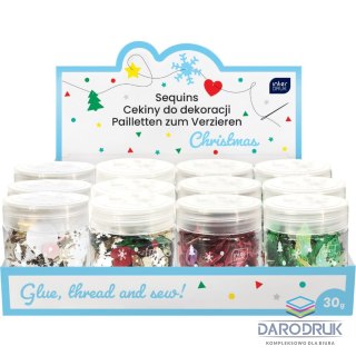 Interdruk Cekiny CHRISTMAS 30G mix 30g Interdruk